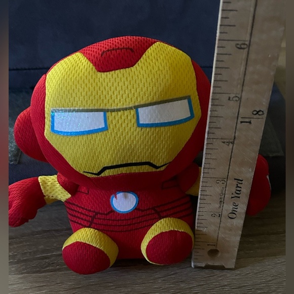TY Beanie Baby Iron Man Marvel Plush 6 inch Stuffed Animal Collectible Toy - Picture 6 of 7